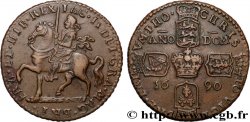 IRLANDE Crown dit “Gunmoney” au nom de Jacques II 1690 Dublin ou Limerick TTB+ 
