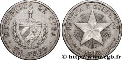 KUBA 1 Peso 1916 Philadelphie