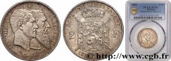 BELGIQUE 2 Francs 50e anniversaire de l’indépendance 1880 