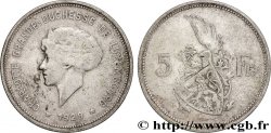 LUXEMBOURG 5 Francs Grande-Duchesse Charlotte 1929 Stuttgart