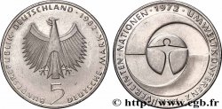 DEUTSCHLAND 5 Mark 10e Anniversaire de la Conférence des Nations Unies sur l’environnement humain 1982 Stuttgart