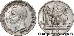 ITALIE 5 Lire Victor Emmanuel III 1927 Rome - R