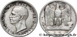 ITALY 5 Lire Victor Emmanuel III 1927 Rome - R