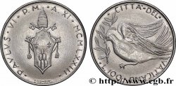 VATICAN ET ÉTATS PONTIFICAUX 100 Lire armes / colombe de la paix an XI du pontificat de Paul VI 1973 Rome