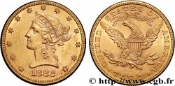 GOLD-, PALLADIUM- UND PLATIN-INVESTITIONEN 10 Dollars  Liberty  1882 Philadelphie