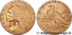 OR, PALLADIUM ET PLATINE INVESTISSEMENT 5 Dollars  Indian Head  1911 Philadelphie