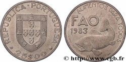 PORTUGAL 25 Escudos FAO 1983 