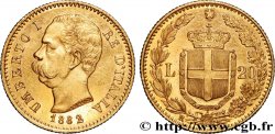 ORO, PALLADIO E PLATINO: INVESTIMENTI 20 Lire Umberto Ier 1882 Rome