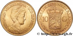 GOLD, PALLADIUM & PLATINUM INVESTMENT 10 Guldens or ou 10 Florins Wilhelmine 1912 Utrecht