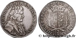 ALLEMAGNE - SAXE - DUCHÉ DE SAXE - JEAN-GEORGES III 2/3 Thaler 1683 Dresde TTB 
