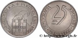 PORTUGAL 25 Escudos 10e anniversaire de la révolution des oeillets 1984 Lisbonne