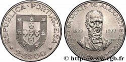 PORTUGAL 25 Escudos centenaire de la mort de l’écrivain Alexandre Herculano 1977 Lisbonne
