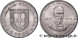 PORTUGAL 25 Escudos centenaire de la mort de l’écrivain Alexandre Herculano 1977 Lisbonne