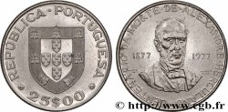PORTUGAL 25 Escudos centenaire de la mort de l’écrivain Alexandre Herculano 1977 Lisbonne