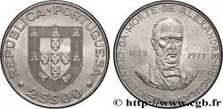 PORTUGAL 25 Escudos centenaire de la mort de l’écrivain Alexandre Herculano 1977 Lisbonne