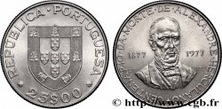 PORTUGAL 25 Escudos centenaire de la mort de l’écrivain Alexandre Herculano 1977 Lisbonne