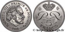 MONACO - FÜRSTENTUM MONACO - RAINIER III. 5 Francs 1971 Paris