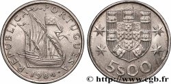 PORTUGAL 5 Escudos 1984 Lisbonne