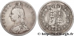 UNITED KINGDOM 1/2 Crown Victoria buste du jubilé 1887 Londres
