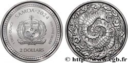 SILVER INVESTMENT 1 Oz - 2 Dollars Proof Hippocampe 2024 