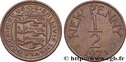 GUERNSEY 1/2 New Penny 1971 Londres
