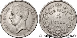 BELGIQUE 5 Frank - 1 Belga Albert Ier légende Flamande 1931 Bruxelles