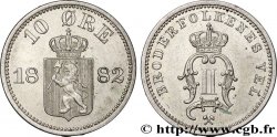 NORWAY - KINGDOM OF NORWAY - OSCAR II 10 Ore  1882 