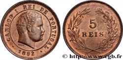 PORTUGAL - KINGDOM OF PORTUGAL - CARLOS I 5 Réis Charles Ier 1892 