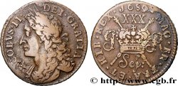 IRELAND REPUBLIC 1/2 Crown Jacques II 1689 