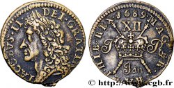 IRELAND REPUBLIC 1 Shilling Jacques II frappée pour le mois d’octobre 1689 