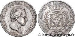 ITALY - KINGDOM OF SARDINIA - CHARLES-FELIX 5 Lire  1830 Gênes