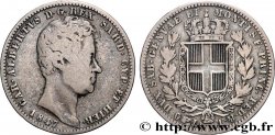 ITALY - KINGDOM OF SARDINIA - CHARLES-ALBERT 1 Lire  1847 Turin