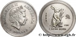 PLATA INVERSIÓN 1 Oz - 1 Dollar Année du Lapin 1999 