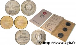 ALLEMAGNE RÉPUBLIQUE DÉMOCRATIQUE Blister 2 x 5 Mark + 1 médaille Thomas Müntzer 1989 Berlin