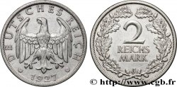 ALLEMAGNE 2 Reichsmark aigle 1927 Hambourg