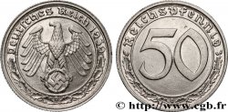 ALLEMAGNE 50 Reichspfennig aigle et svastika 1939 Karlsruhe