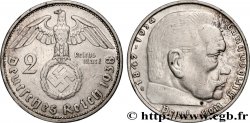 ALEMANIA 2 Reichsmark Maréchal Paul von Hindenburg 1938 Karlsruhe