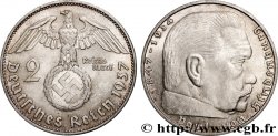 GERMANY 2 Reichsmark Maréchal Paul von Hindenburg 1937 Hambourg 