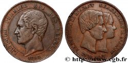 BELGIQUE 10 Centimes Mariage du Duc et de la Duchesse de Brabant 1853 