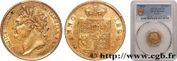 GRANDE-BRETAGNE - GEORGES IV 1/2 Souverain  1824 Londres