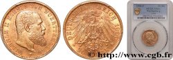 ALLEMAGNE - ROYAUME DE WURTEMBERG - GUILLAUME II 20 Mark or  1900 Stuttgart