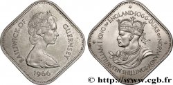 GUERNSEY 10 Shilling 900e anniversaire de la Conquête Normande 1966 