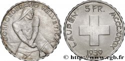 SCHWEIZ 5 Francs 600e anniversaire de la bataille de Laupen 1939 Berne