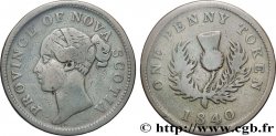 KANADA - NEUSCHOTTLAND 1 Penny Token Nova Scotia Victoria 1840 