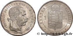 HONGRIE 1 Forint François-Joseph tête laurée 1879 Kremnitz