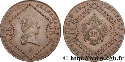 AUTRICHE 15 Kreuzer empereur François Ier 1807 Vienne