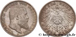 ALLEMAGNE - ROYAUME DE WURTTEMBERG - GUILLAUME II 5 Mark  1901 Stuttgart