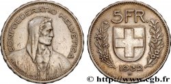 SUISSE 5 Francs Berger des Alpes 1932 Berne