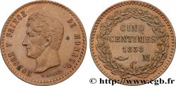 MONACO - PRINCIPAUTÉ DE MONACO - HONORÉ V Épreuve de Cinq Centimes 1838 
