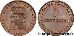 ITALIE - PARME ET PLAISANCE 5 Centesimi Marie-Louise 1830 Milan